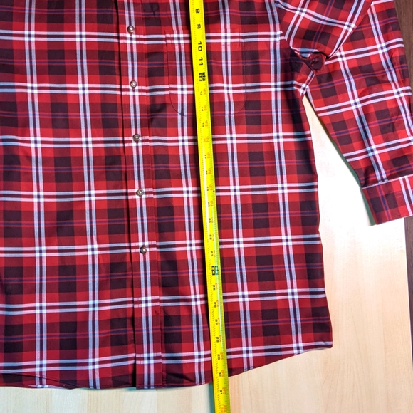 Jos. A. Bank Traveler's Collection Red Plaid Shirt - Picture 5 of 5
